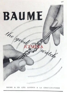 BAUME & Co. Ltd. Damen Armbanduhr ANZEIGE: Kleindruck 1952 670/31 - Bild 1 von 1