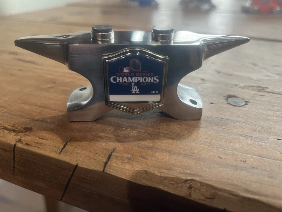 Case XX Knife 1 Lb Double Horn Display Anvil. LA Dodgers World Series Champions  - Image 1 of 1