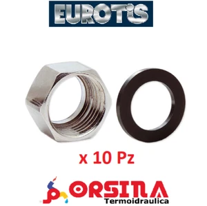 Dado per flessibile Inox per Gas Ø 1/2 3/4 Eurotis - Foto 1 di 1