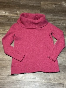 J. Jill Wolle Kaschmir rosa gesprenkelt Wasserfallausschnitt Pullover italienisches Garn Größe Small - Bild 1 von 6