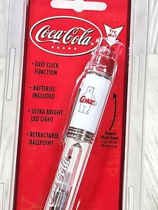 Coca-Cola Glow Barrel Light Up Pen White Coke, Brand New & Sealed - Picture 1 of 6
