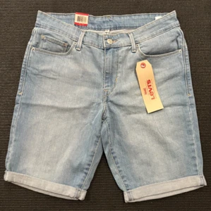 Levi's Jeans Bermuda Shorts Women 29 Midrise Slim through Hip and Thigh - Picture 1 of 2