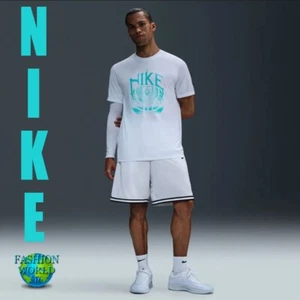 Nike Men's Dri-FIT RLGD OC Basketball Tee Shirt Size XL White/Blue HJ3474 100 - Picture 1 of 6