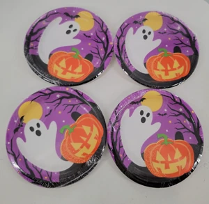 Party Creations Halloween Plates 32 Pcs. 7" ~ Premium Strength ~ Haunted House - Picture 1 of 2