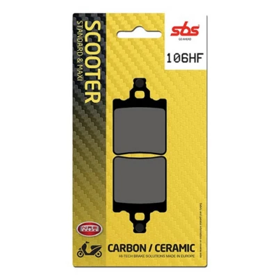 CAGIVA Cruiser 125 1987-1988 BRAKE PADS SBS 106 HF (ORGANIC) - Image 1 of 4