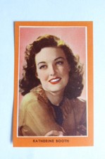 CATHERINE BOOTH FILM STAR PAPER THIN CARD GUILLEN CHOCOLATES SPAIN 1954