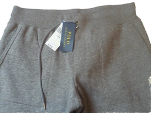 Ralph Lauren Jogger SweatPants Fleece Grey Pockets & Draw String Women Med NWT - Picture 1 of 5