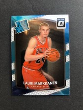 LAURI MARKKANEN 2017-18 Panini Donruss Optic Base Card #159 RC