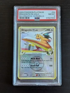 PSA 8 NMDragonite FB 56/147 Pokemon Crosshatch Holo League Promo Supreme Victors - Picture 1 of 2