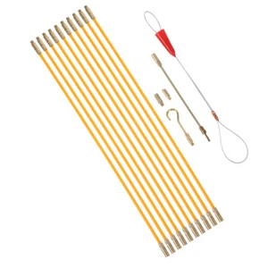 Fiberglas-Draht-Zugstangen, Drahtlauf-Set, 33 cm, Draht durch die Wand, - Bild 1 von 12