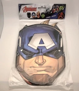 Marvels Avengers Birthday Party Pack (2) 8-Pack Masks & 24 Kid’s Marvel Tattoos - Picture 1 of 5