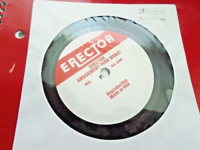 TALKING STATION + ERECTOR AMUSEMENT PARK MUSIC & CHOO-CHOO NEW USA  REPRO RECORD - Image 1 of 2