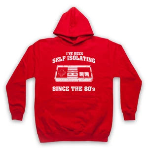 I'VE BEEN SELF ISOLATING SINCE THE 80'S NES CONTROLLER ADULTS UNISEX HOODIE - Picture 1 of 11