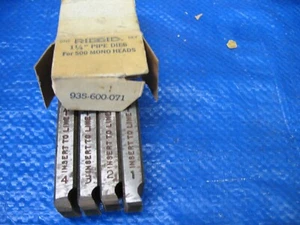 4 Stück Ridgid 1-1/4 Zoll High Speed Rohrformen für 500 Monoköpfe 50730 - Bild 1 von 4