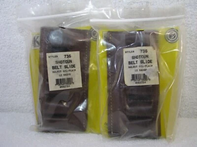 Un (1) NOS Triple K 735 EE. UU. Cuero Marrón Nogal 12ga Escopeta Portador Foto 1 de 4