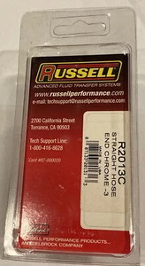 Russell R2013C Pro System I Chrome -3 Straight Hose End - Bild 1 von 3