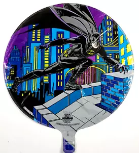 Vintage 90s Anagram Mylar Helium Party Balloon DC Comics Batman Dark Knight - Picture 1 of 9