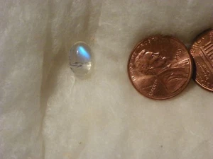 Piedra lunar azul arco iris 2,795 quilates 7,03x10,63x5,27 mm. Cabina ovalada transparente - Imagen 1 de 3