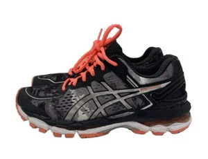 Asics Women's Gel-Kayano 22 T597N US 6.5 EU 37.5 Black Silver Neon Running Shoes - Picture 1 of 8