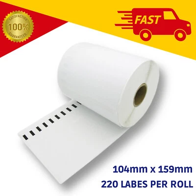 Rollo de etiquetas térmicas de envío compatible Dymo 4XL SD0904980 - 220 etiquetas 104x159 mm Foto 1 de 4