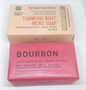 Bourbon Soap and Turmeric Root Mens Soaps. Set of 2. - Picture 1 of 8