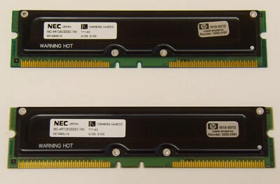 (Two) NEC Memory sticks MC-4R128CEE6C-745 711-45 - Image 1 of 3