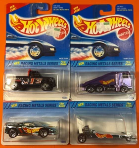 1995 Hot Wheels RACING METAL SERIES Complete 4 Car Set - Bild 1 von 9