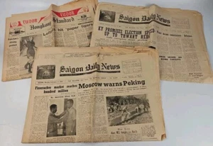 Vintage Newspapers (3) Saigon, Vietnam Hong Kong 1967  Vietnam War JBL - ENGLISH - Picture 1 of 7