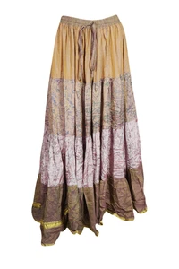 Boho Full Flared Maxi Skirt Printed Tiered Summer Gypsy Hippie Chic Long Skirts