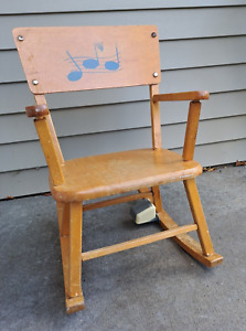 Toddler Rocking Chair, with music box, 22" tall x 14' wide