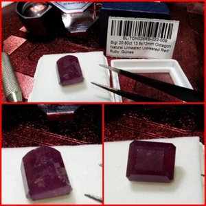 Rubí Octógono opaco de Guinea 20.80 Cts - Imagen 1 de 7