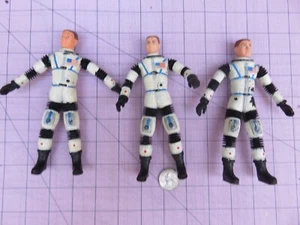 Mattel 1966 Major Matt Mason Man in Space Figure Lot of 3 Figure Broken Wires - Picture 1 of 4