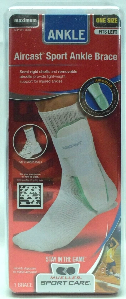 Mueller Ankle Brace Aircast Left 1ct 074676456102s3120