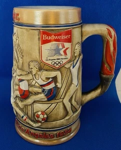 BUDWEISER 1984 Los Angeles California Olympics Bierkrug - Bild 1 von 5