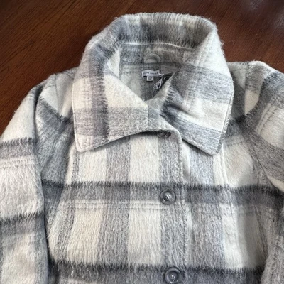 全新 Susan Graver 尺寸 2X 羊毛混纺夹克外套格子 QVC 3343 Cottagecore Warmth — 第 1/4 张图片