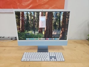 Apple iMac 24* M1 2021 Blue 16Gb 512GB - Apple Care May 2026 - Afbeelding 1 van 11