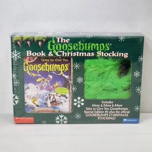 The Goosebumps Book & Christmas Stocking Sealed New Old Stock - Picture 1 of 13
