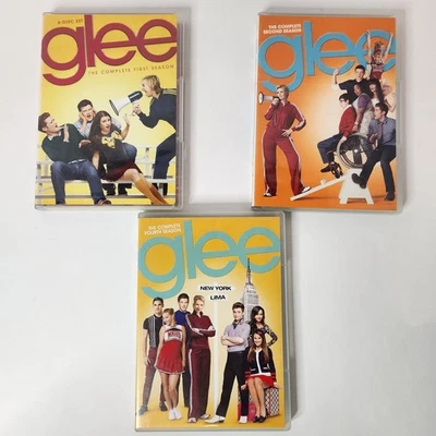 Glee DVD Set Seasons 1  & 4 Musical TV Series, Comedy Show  Bonus Season 2 Disc - Image 1 of 4