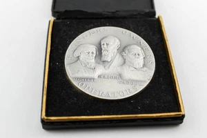 VINTAGE SILBER PONY EXPRESS GRÜNDER MEDAILLE SELTEN - Bild 1 von 2