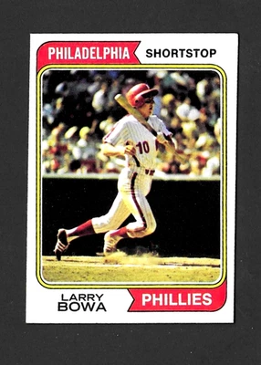 Larry Bowa Philadelphia Phillies 1974 Topps # 255 en muy buena condición-excelente o mejor Foto 1 de 2