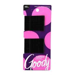 Slideproof Women's Bobby Pin - 48 Count Crimpled Black - 2 Inch Pain-Free Pin... - Picture 1 of 6