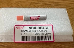 GENUINE SUBARU Impreza STi WRX BRZ Legacy Front Lip Spoiler Emblem ST98020ST100 - Bild 1 von 3