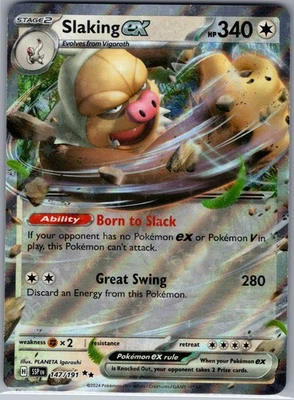 Slaking ex 147/191 SV08: Surging Sparks - Pokemon Card - NM - Image 1 of 2