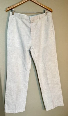 Pantalones Levi’s De Colección LINO “corte” Mujer Sin Forro Frente Plano 33.5 Pulgadas Foto 1 de 4