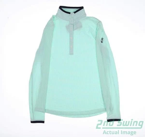Polo donna Fairway & Greene manica lunga X-Small XS verde nuova con logo prezzo al dettaglio consigliato $110 - Foto 1 di 3