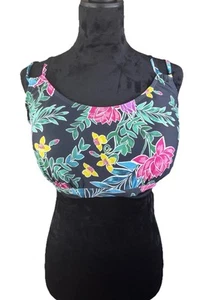 NWT Sunsets Swimwear Twilight Blooms Taylor Floral Bralette Top Size 40G/38H - Picture 1 of 10