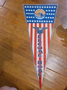 Original 1945 WWII "Well Done Boys" Welcome Home Paper Banner Poster w Uncle Sam - Picture 1 of 8