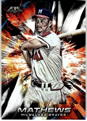 2018 Topps Fire #83 Eddie Mathews - Image 1 of 2