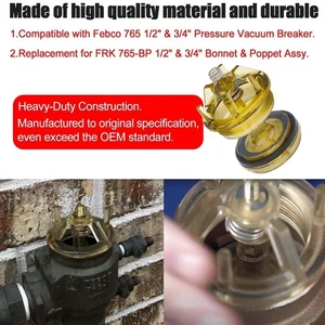 905-212 Motorhaube & Kolben Reparatursatz für Febco #765 1" & 1-1/4" Rückflussverhinderer - Bild 1 von 5