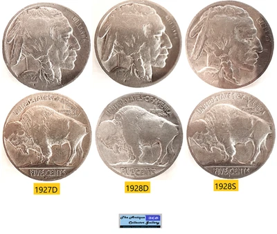 US Denver & San Francisco Mint Buffalo Nickels🪙Vintage⌛As Depicted - Image 1 of 2